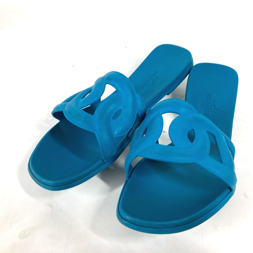 HERMES Sandals rubber blue Aloha Women 36