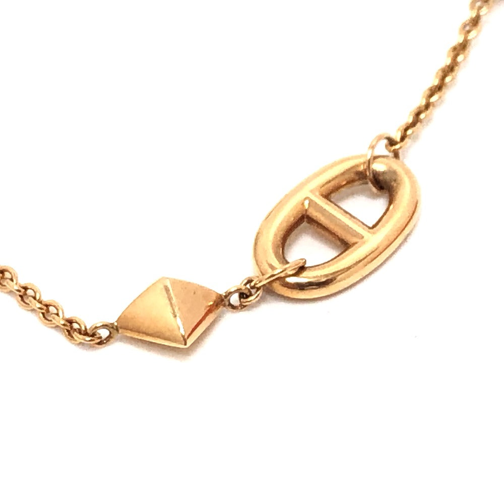 HERMES bracelet 18K Pink Gold gold 750PG Chene Dunkle Medor Ronde Multi Women