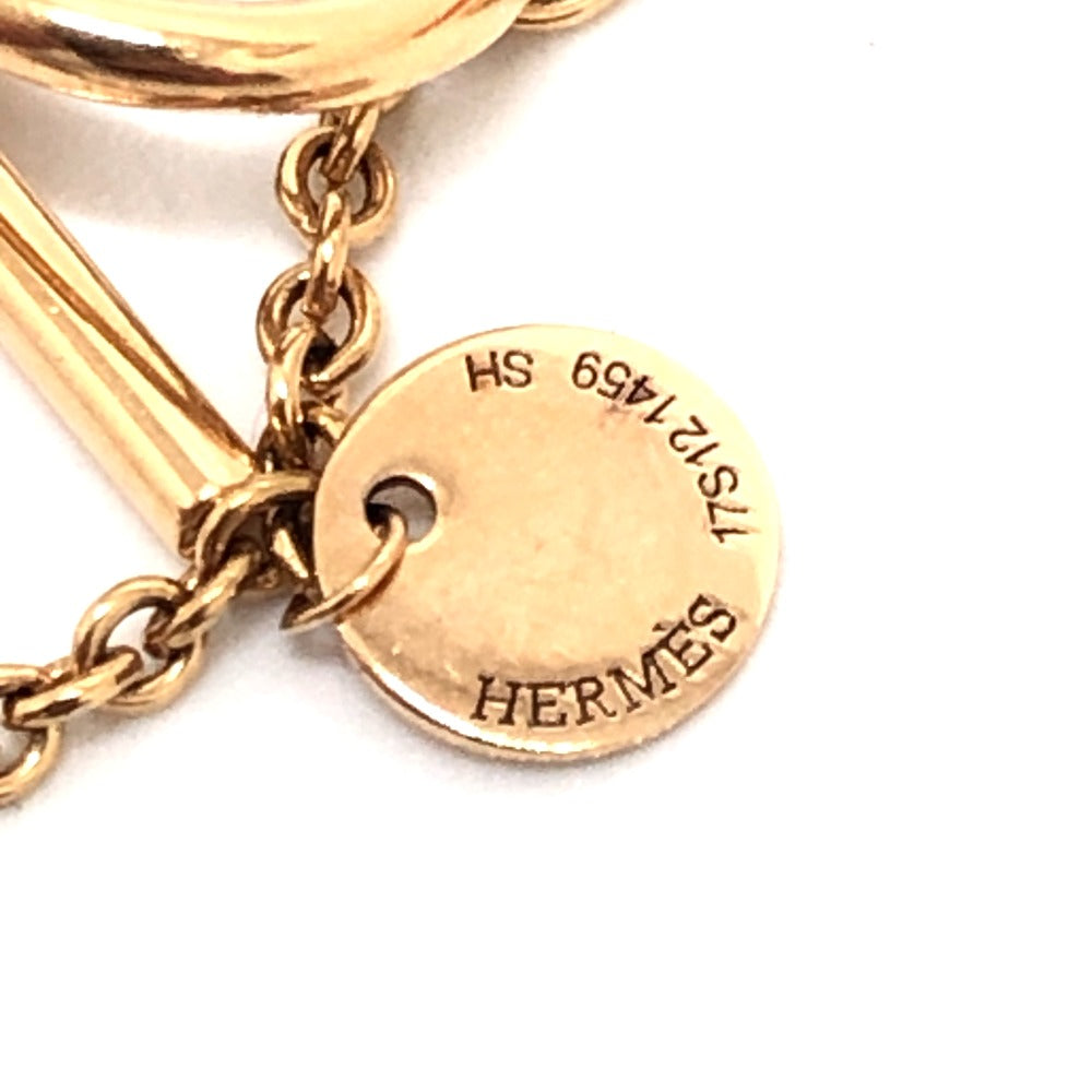 HERMES bracelet 18K Pink Gold gold 750PG Chene Dunkle Medor Ronde Multi Women
