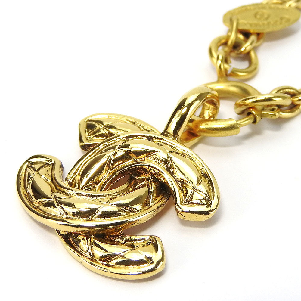 CHANEL Necklace metal gold COCO Mark Women