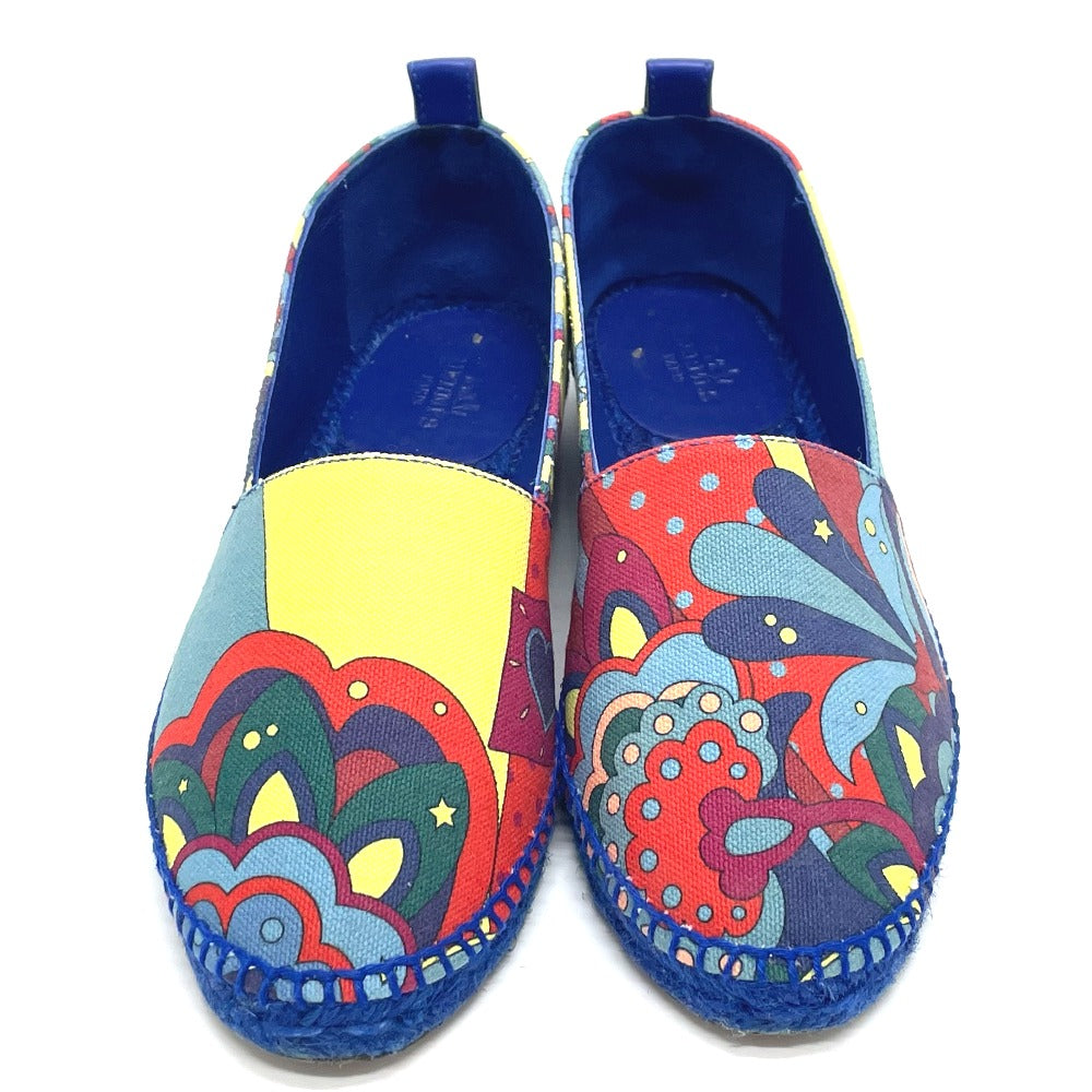 HERMES Slip-on cotton multicolor Espadrille Women 35