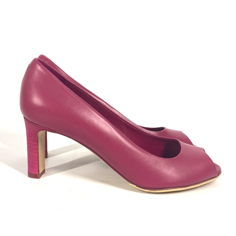 HERMES pumps leather pink Women 35