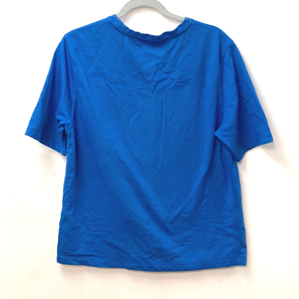 HERMES Short sleeve T-shirt cotton blue Hello Mr. Falier Patch mens M