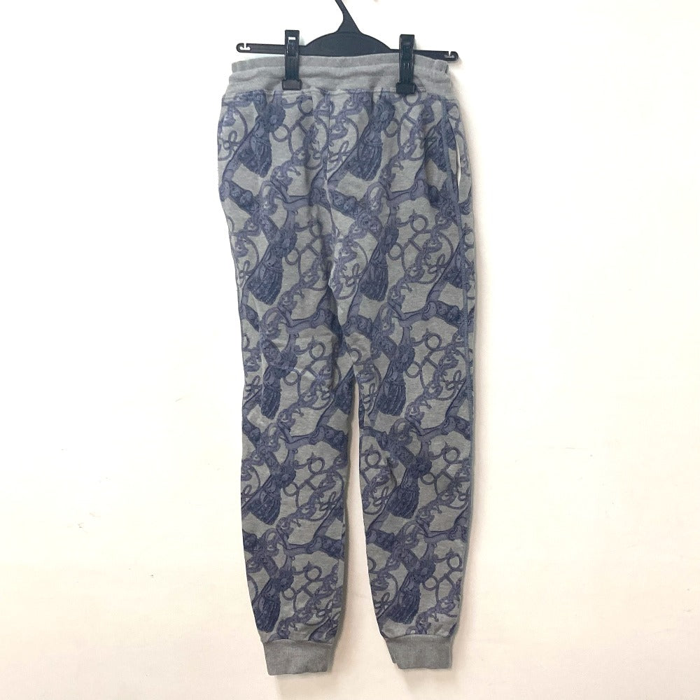 HERMES Pants cotton gray Long pants Overall handle Women 38