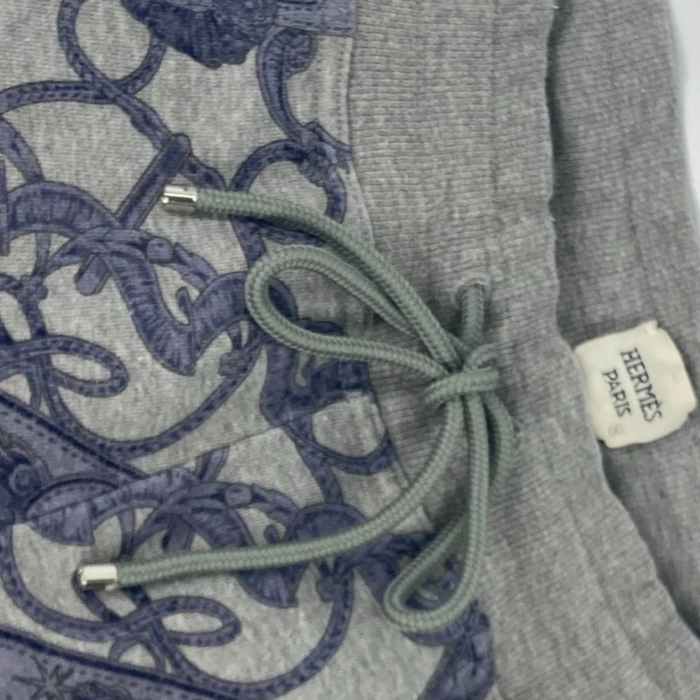 HERMES Pants cotton gray Long pants Overall handle Women 38