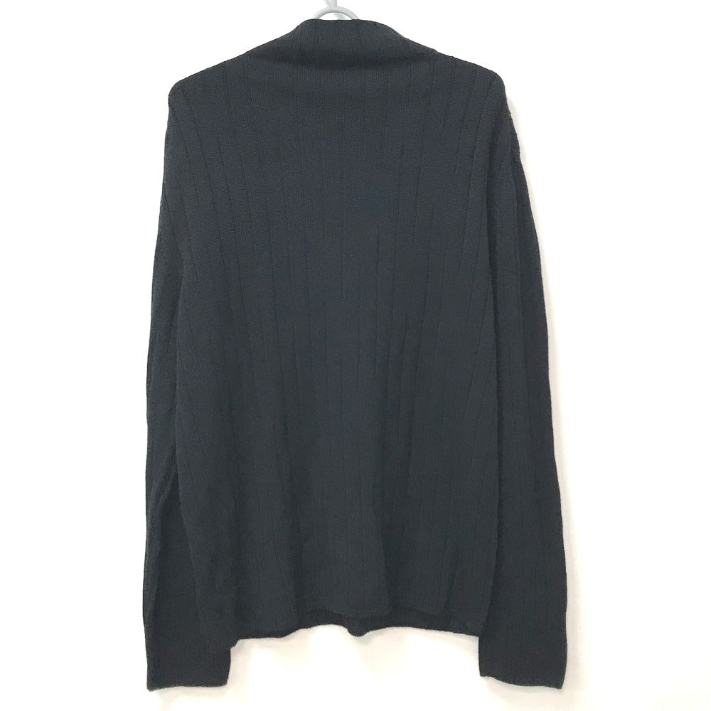 HERMES sweater Wool, Silk, Cashmere black Turtleneck Long Sleeve Apparel stripe mens L