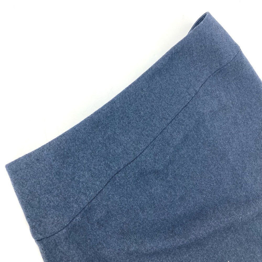 HERMES skirt wool Navy Plain Women 34