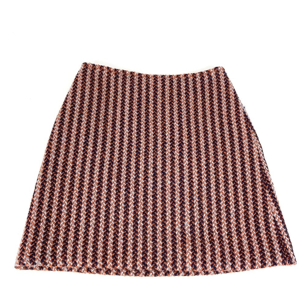 HERMES skirt wool Brown Women 34