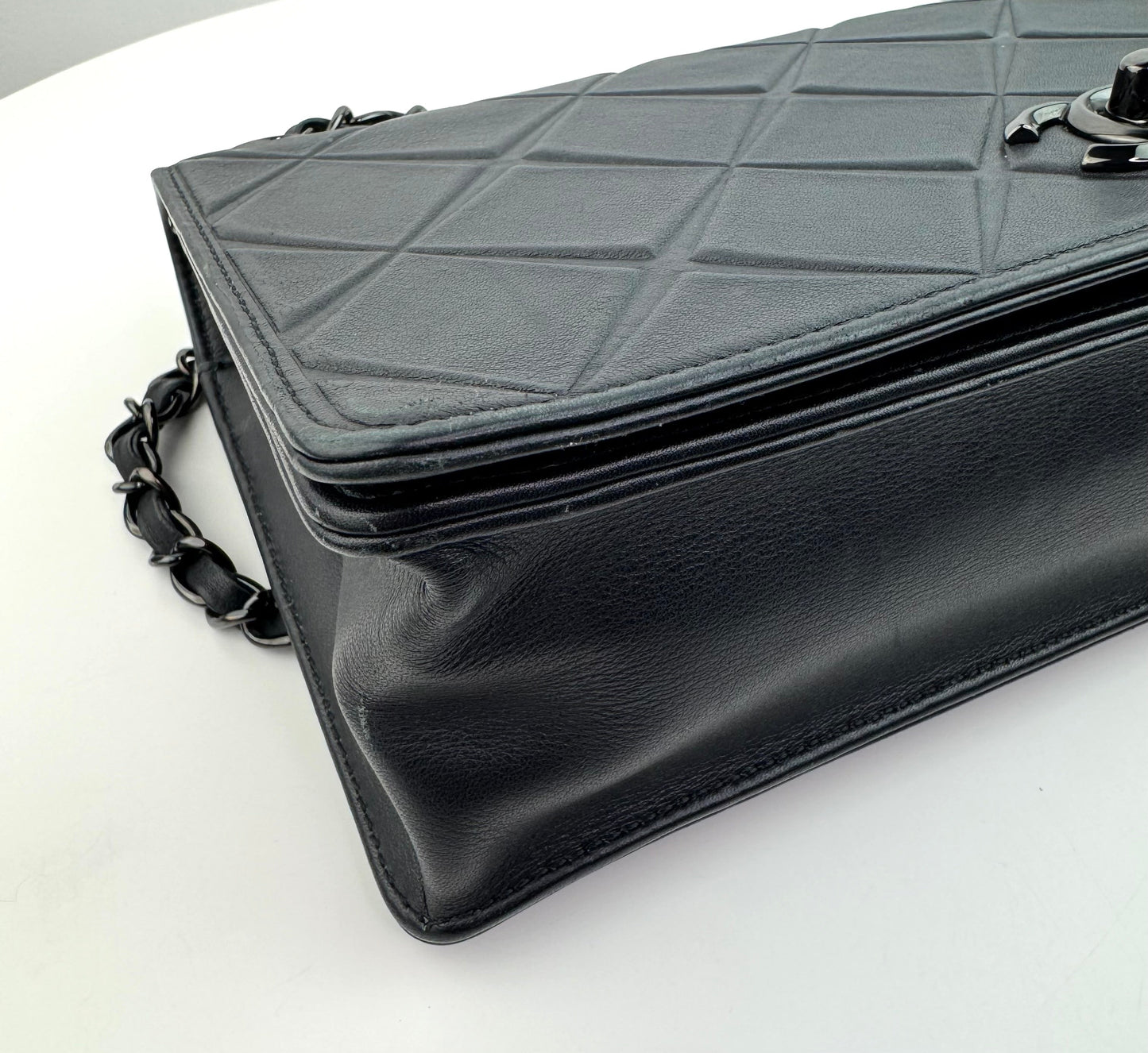 Chanel Calfskin Small Propeller Flap Black