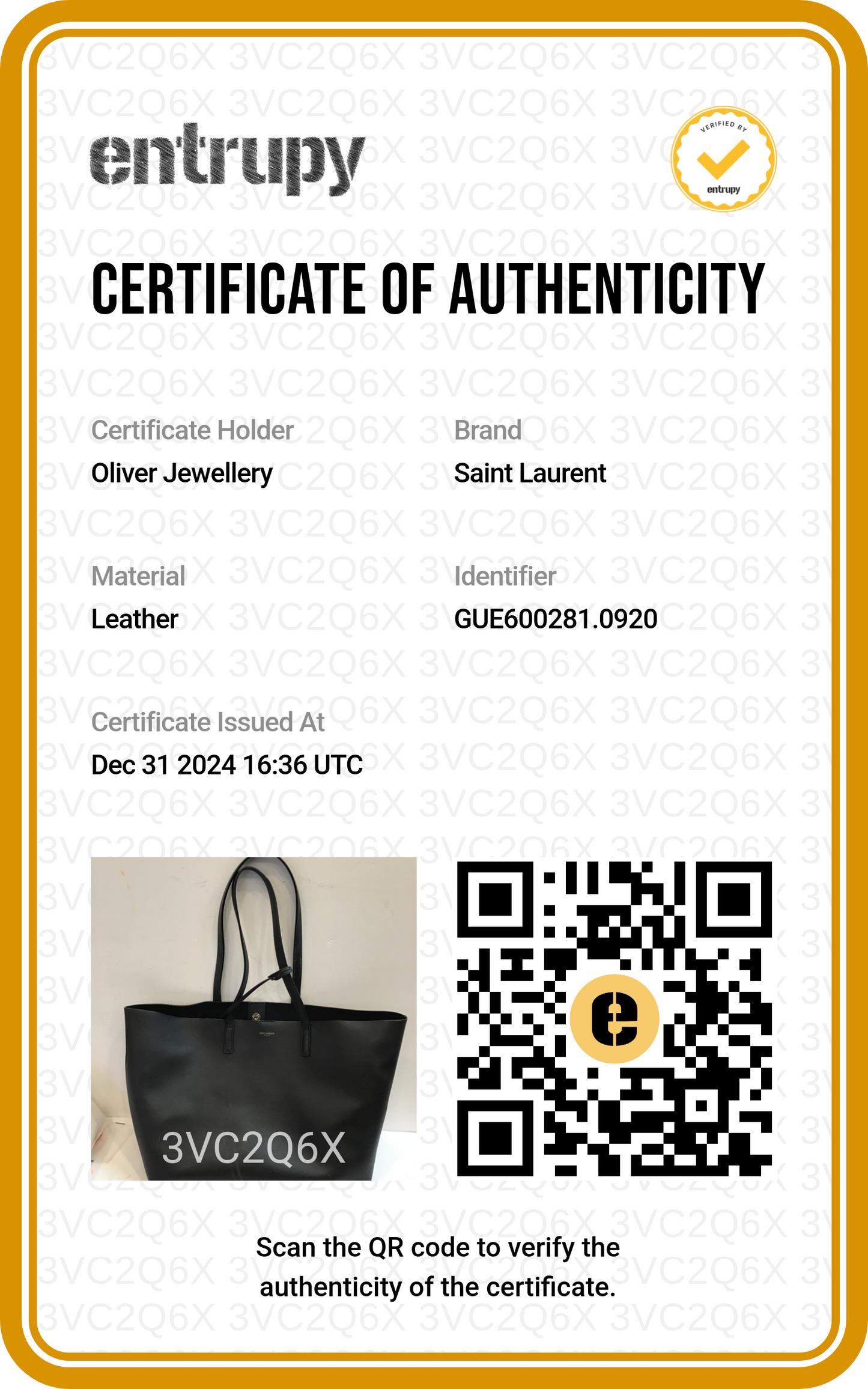 Saint Laurent Black Leather Large E/W Shopping Tote