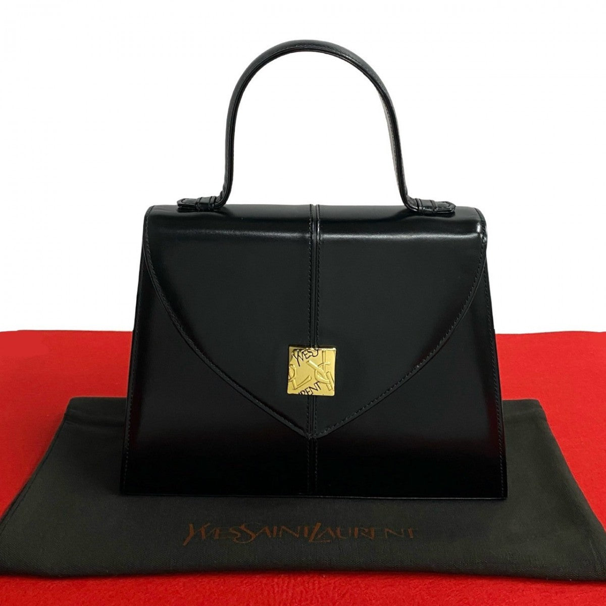 YVES SAINT LAURENT Handbag leather black