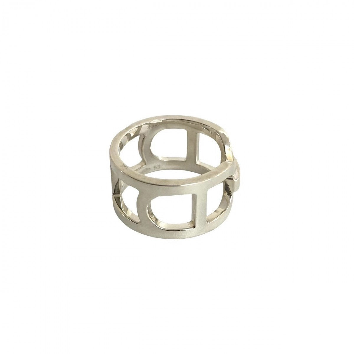 HERMES Ring Silver925 Silver Eva Chene Dunkle MM mens