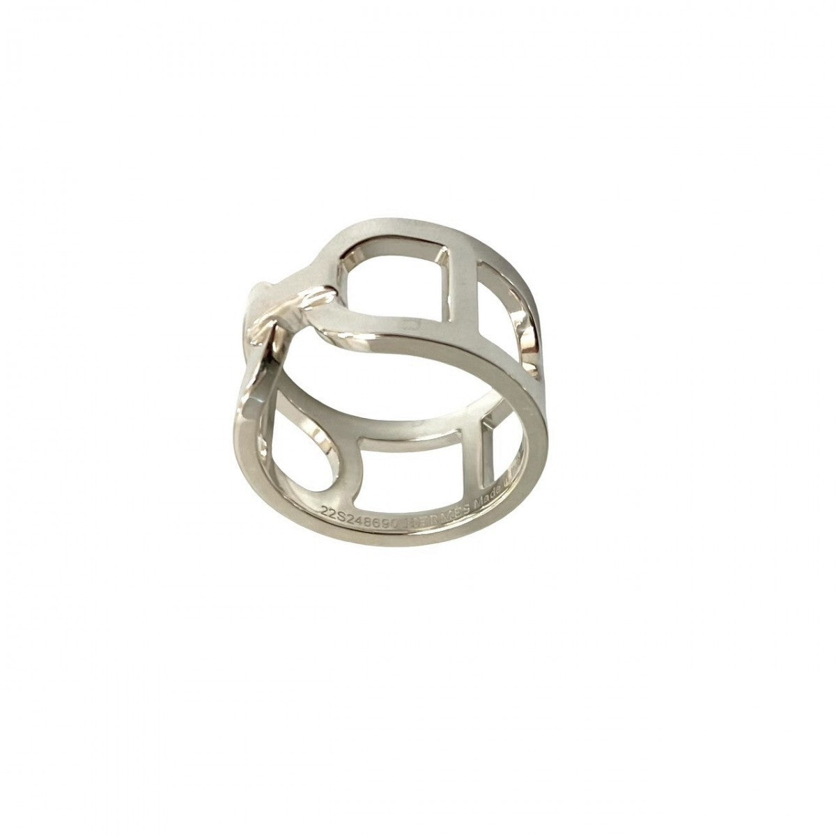 HERMES Ring Silver925 Silver Eva Chene Dunkle MM mens