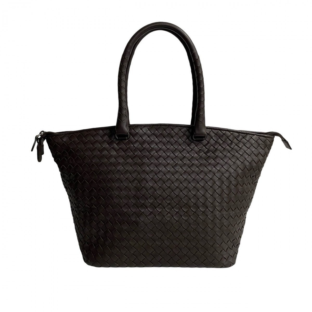 BOTTEGAVENETA Handbag leather Brown INTRECCIATO Women