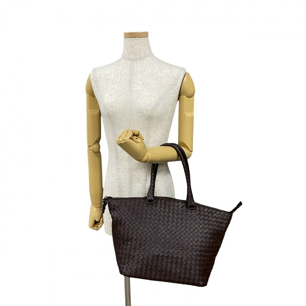 BOTTEGAVENETA Handbag leather Brown INTRECCIATO Women
