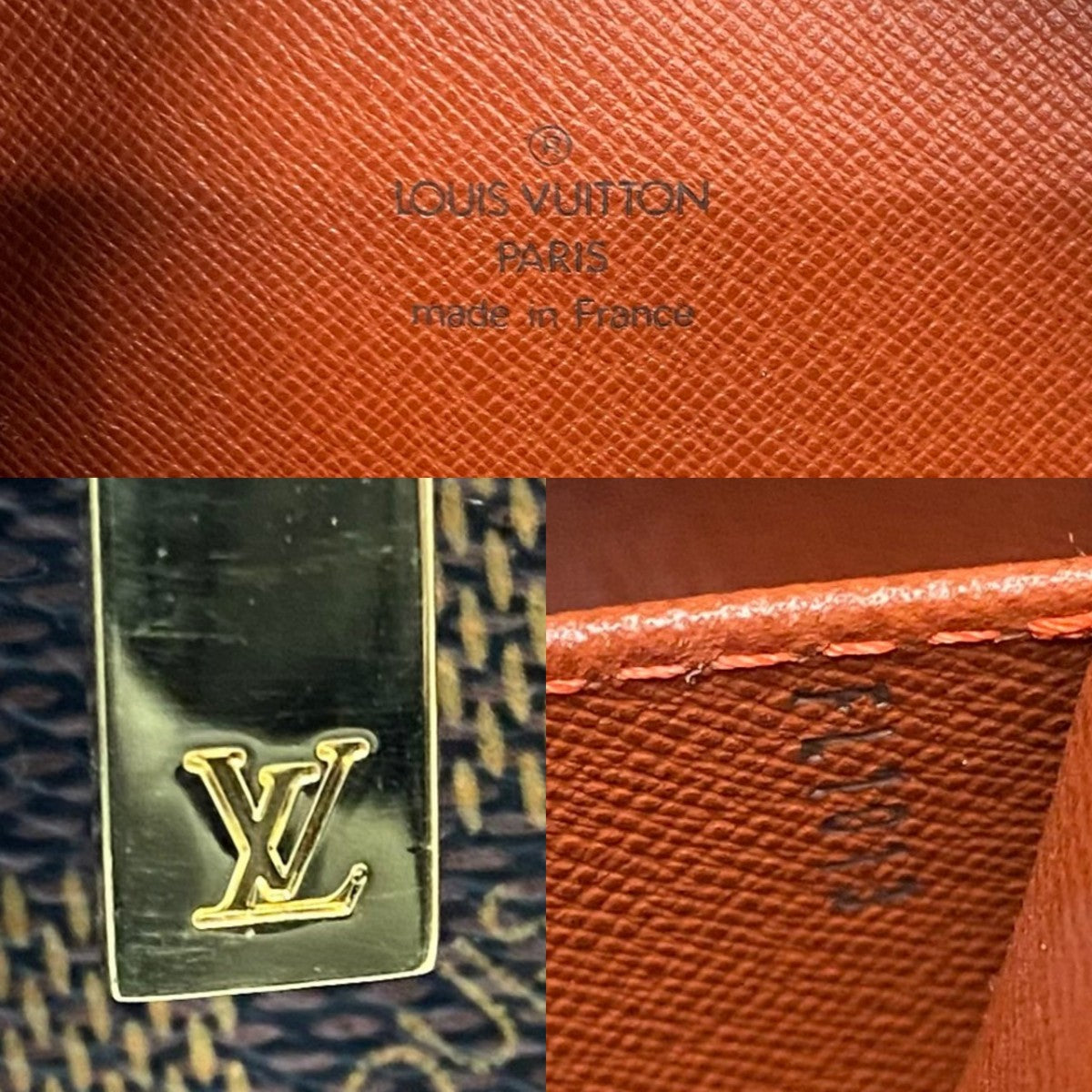 LOUIS VUITTON Shoulder Bag N48068 Leather, PVC Brown Damier SHITE MM Women