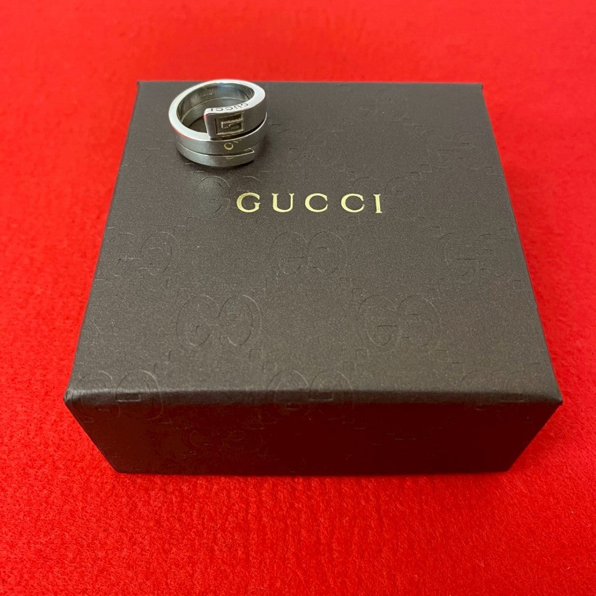 GUCCI Ring Silver925 Silver Spiral ring mens 13