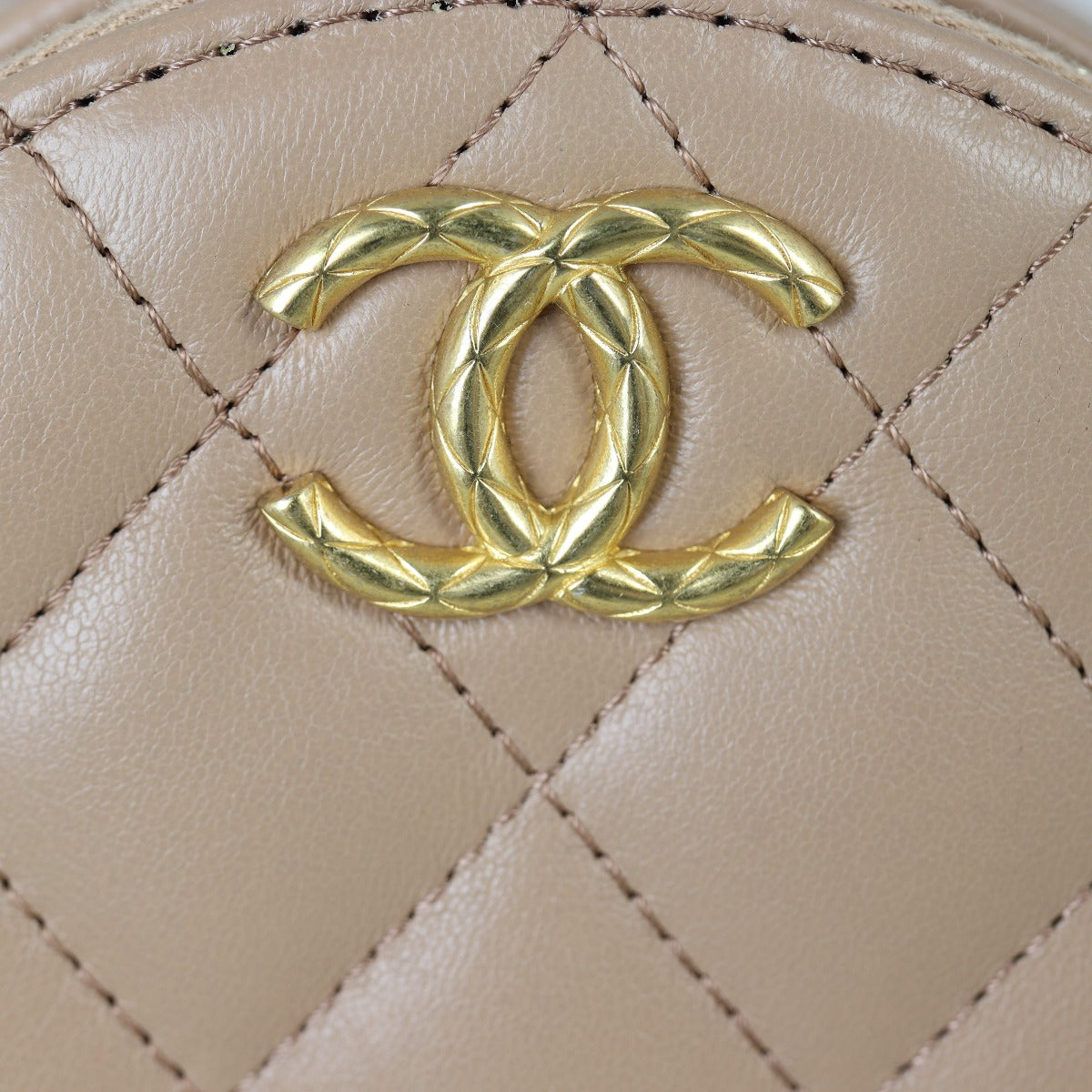 Chanel Coco Crush Round Clutch with Chain