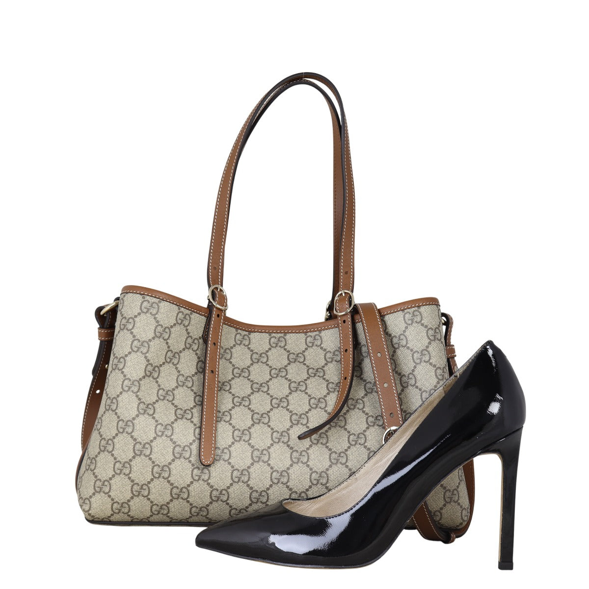 Gucci GG Monogram Emblem Tote Medium