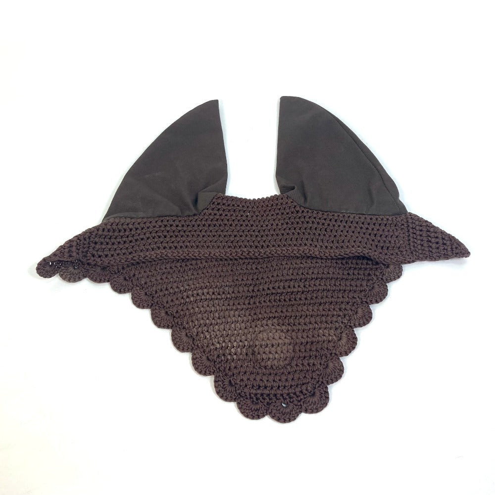 HERMES hat Cotton, Nylon Brown Serie Ponnet (horse harness) Women(Unisex)