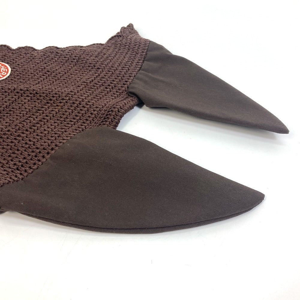 HERMES hat Cotton, Nylon Brown Serie Ponnet (horse harness) Women(Unisex)