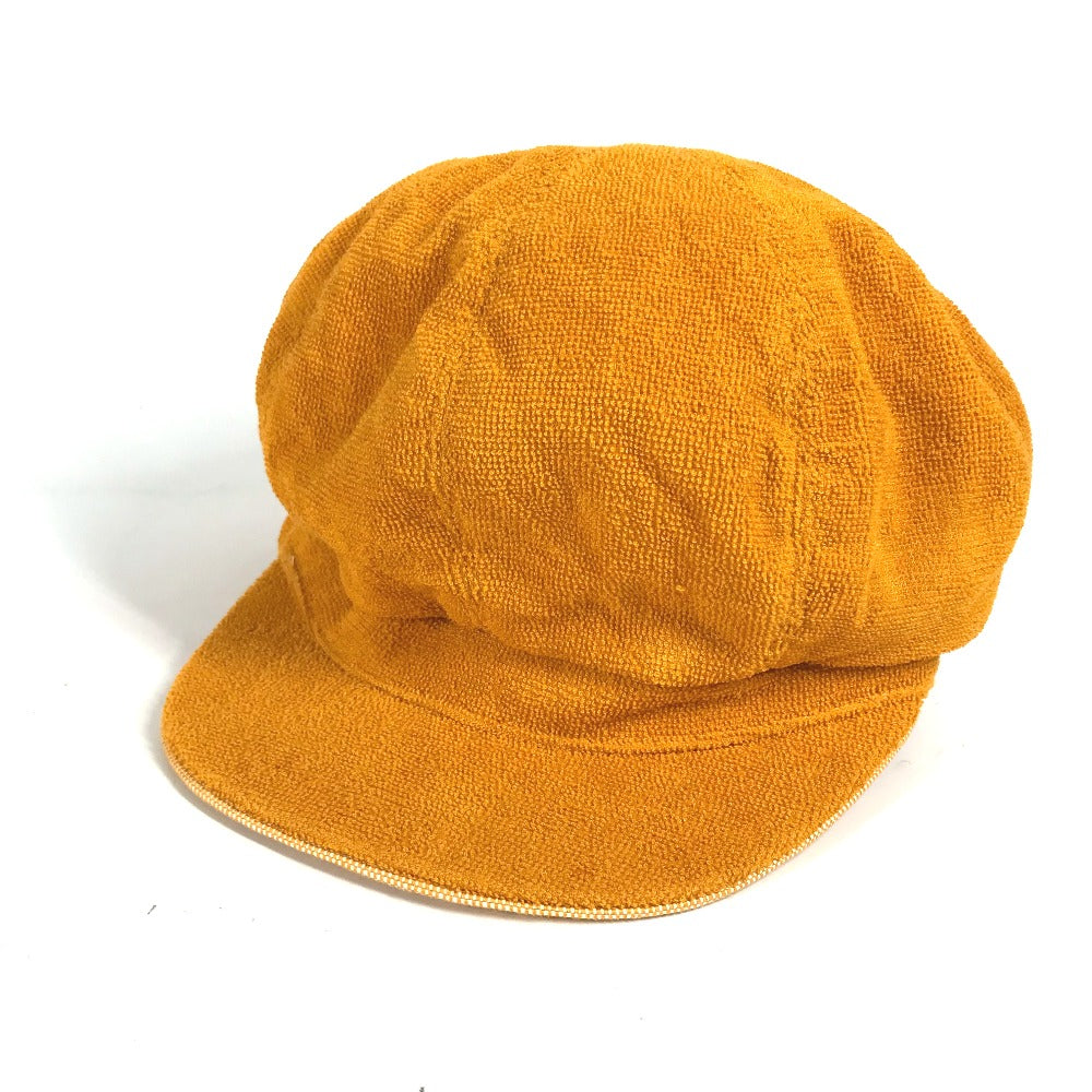 HERMES cap Cotton, Rayon Orange Hat cap cap Casquette 57