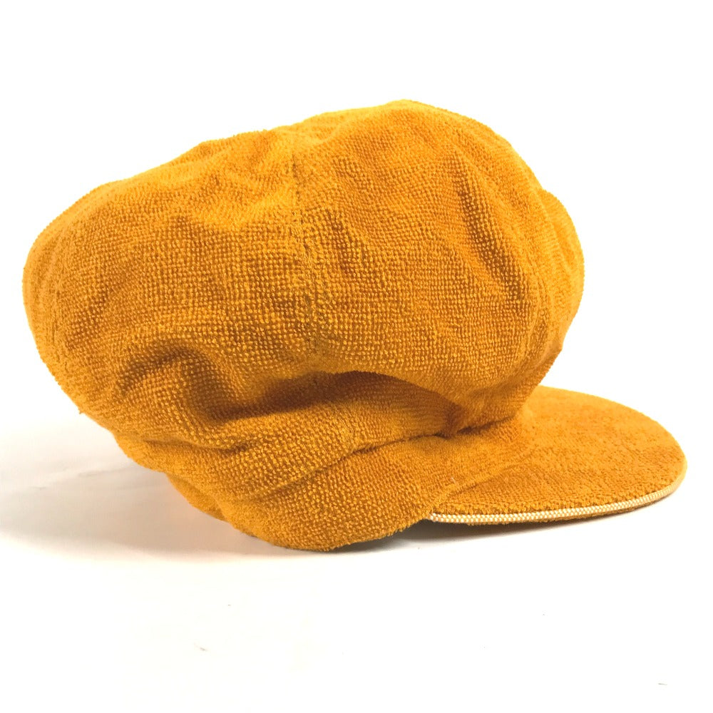 HERMES cap Cotton, Rayon Orange Hat cap cap Casquette 57