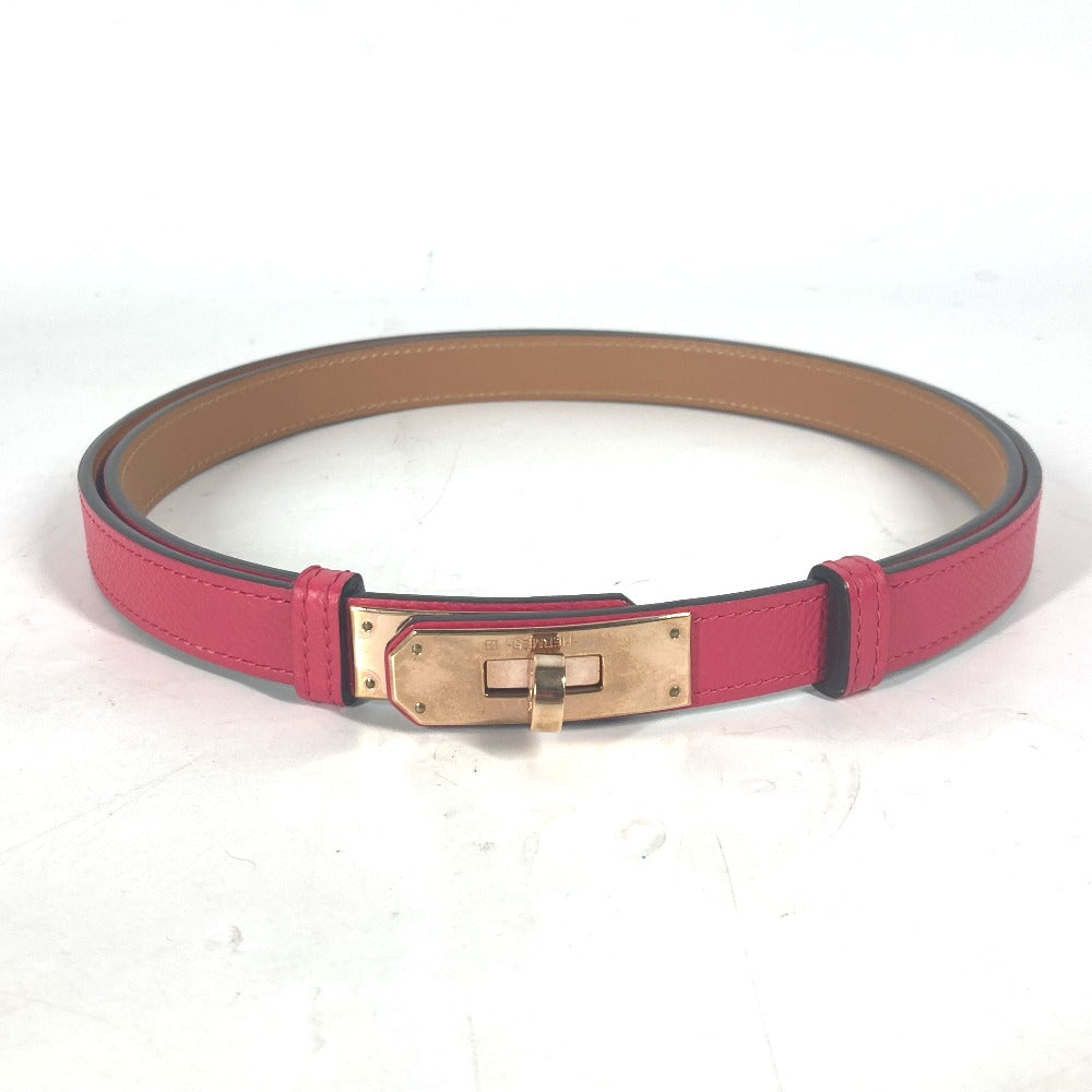 HERMES belt leather pink Kelly Belt Women