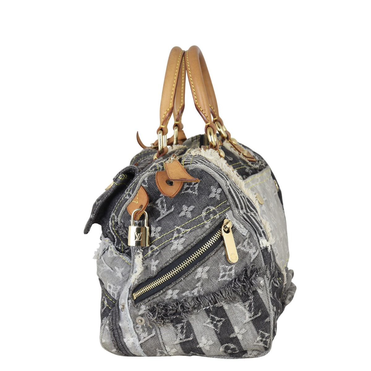 Louis Vuitton Speedy 30 Monogram Denim Patchwork