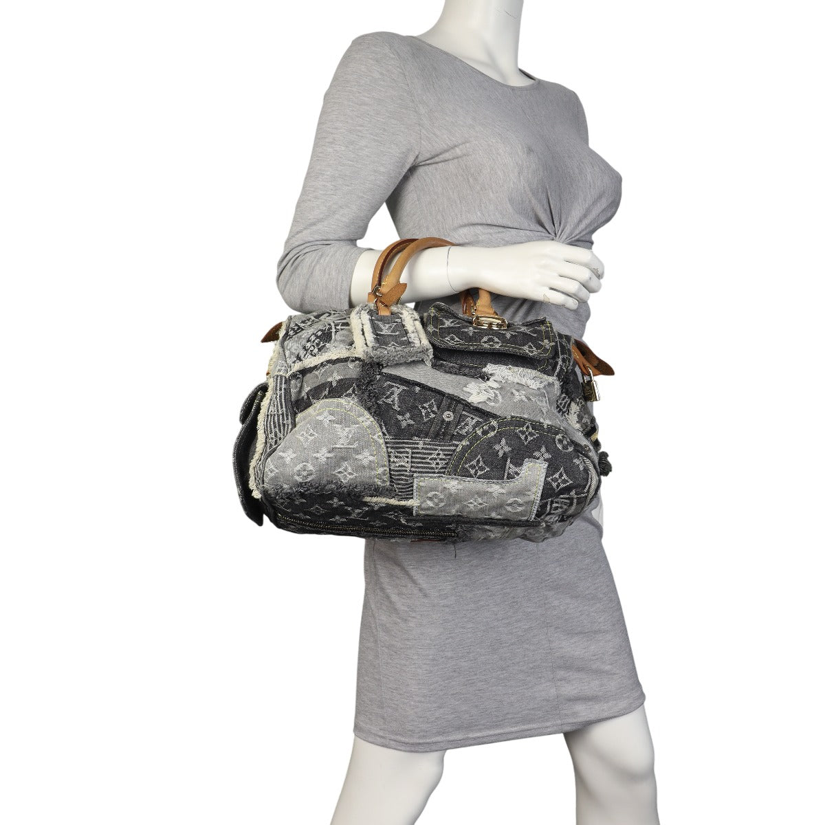 Louis Vuitton Speedy 30 Monogram Denim Patchwork