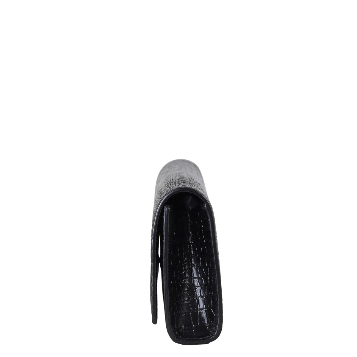 Saint Laurent Kate Tassel Clutch Croc-Embossed
