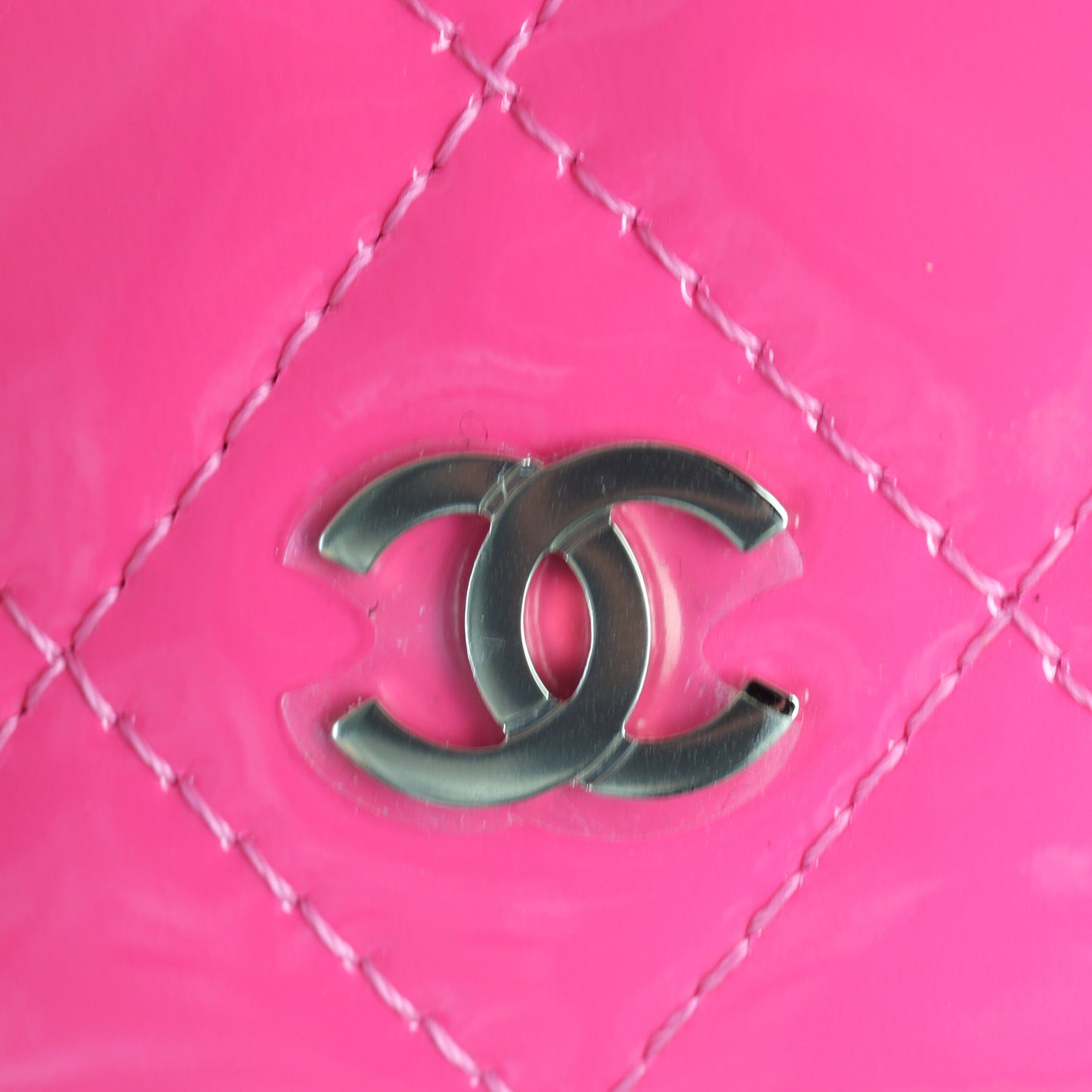 Chanel Top Handle Vanity Case Large Patent