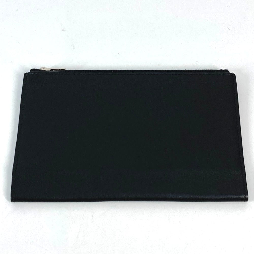 HERMES Note cover leather black Stationery Notepad "EA Zip" PM mens(Unisex)