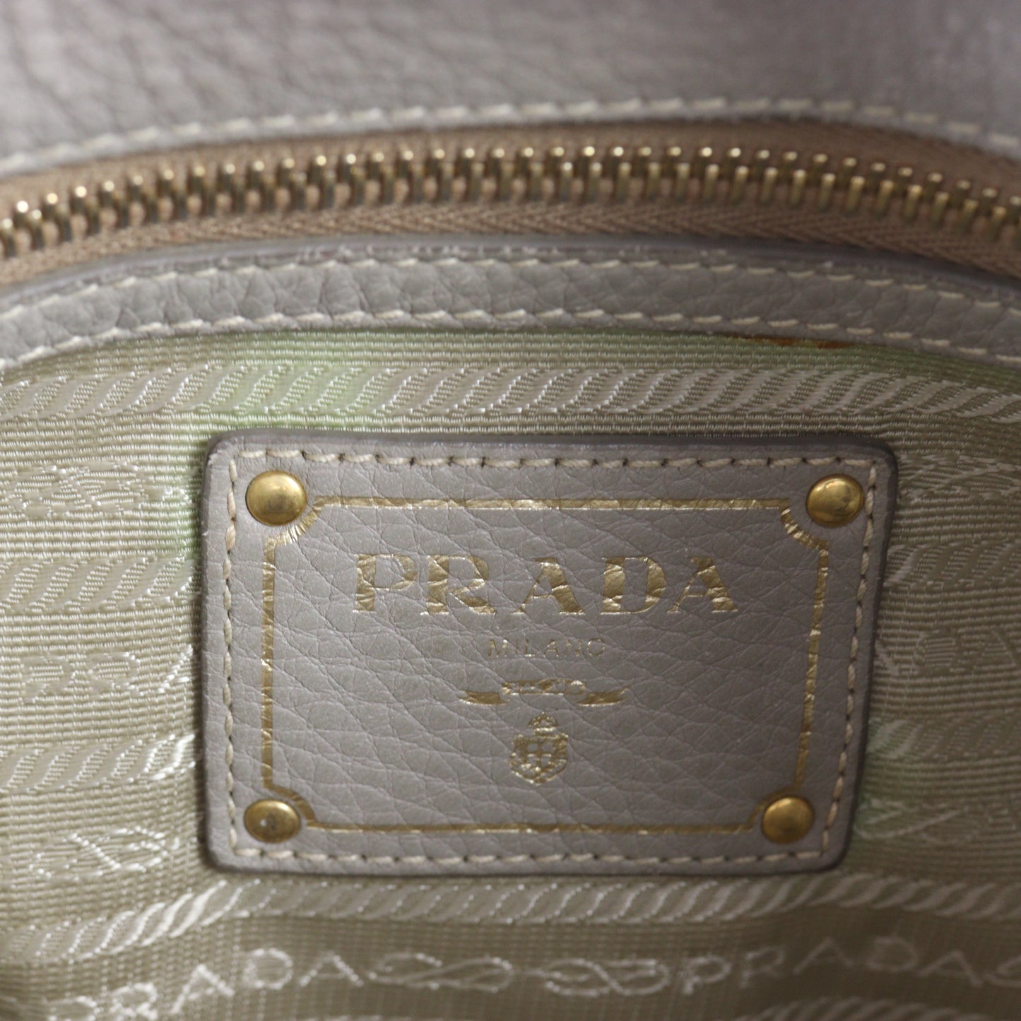 Prada Vitello Daino Two Way Tote