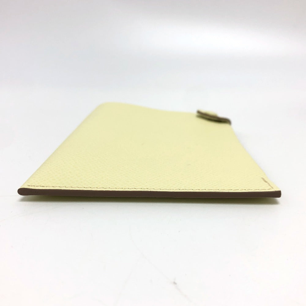 HERMES passport case Epsom yellow Talmac PM Women