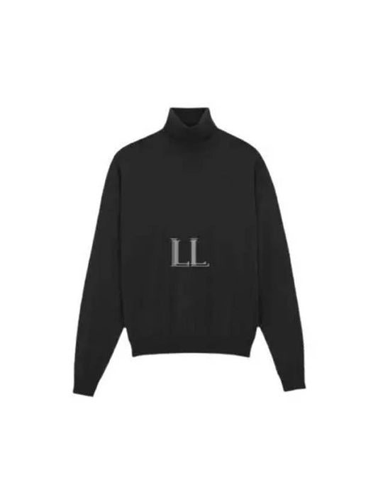 Luxury Saint Laurent Trending 2025 Cassandre Turtleneck Black