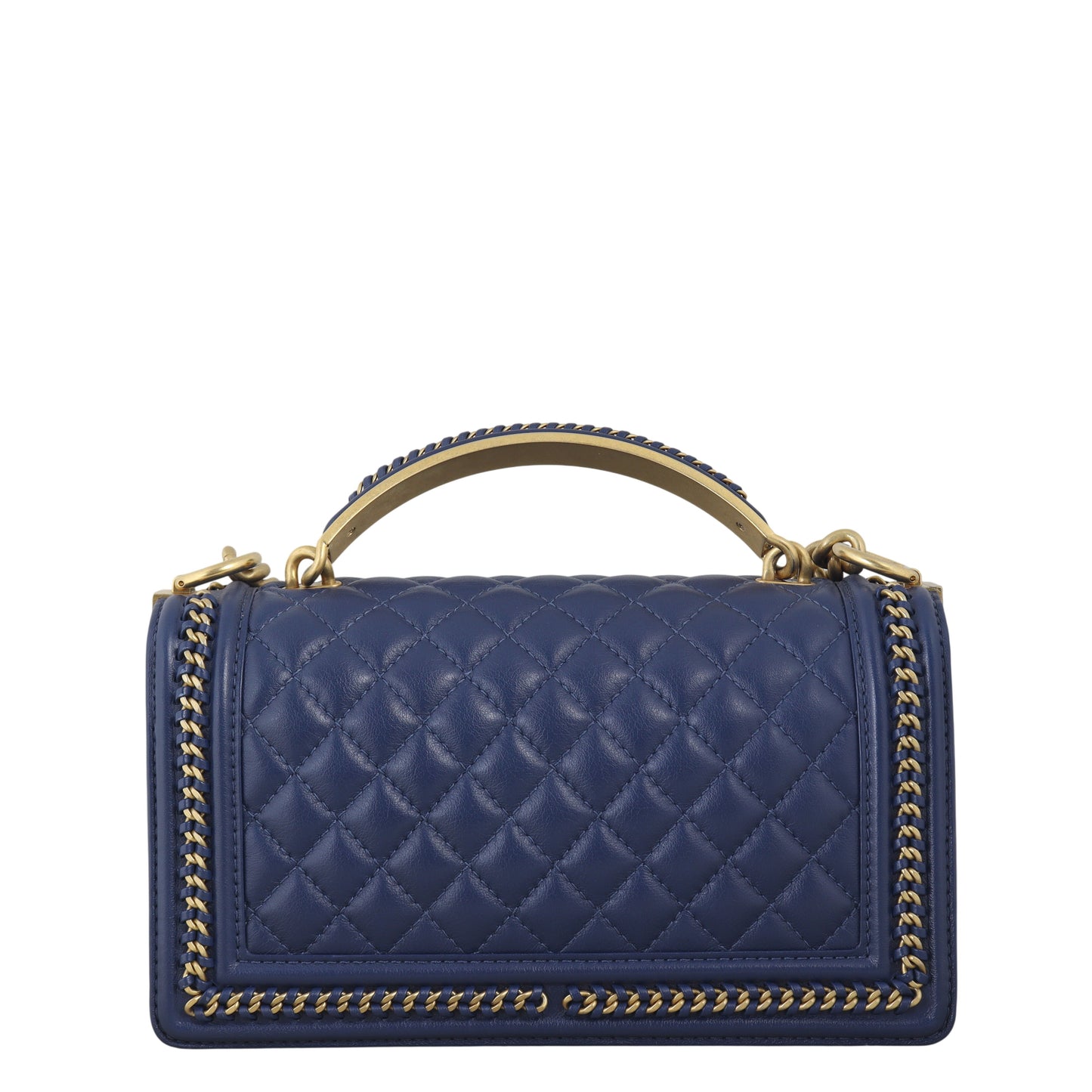 Chanel Boy Old Medium Paris-Rome Chain Top Handle