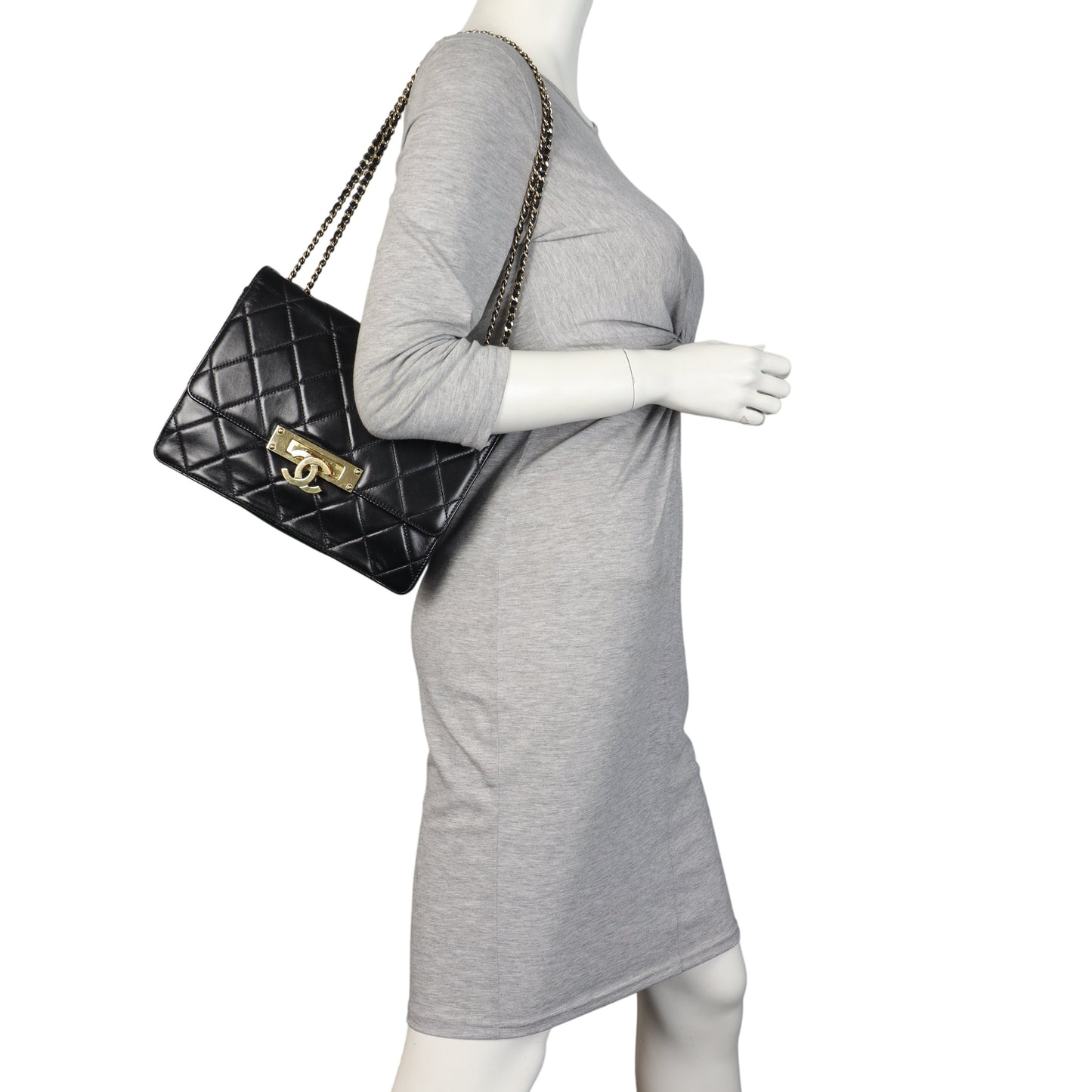 Chanel CC Golden Class Flap Bag Medium