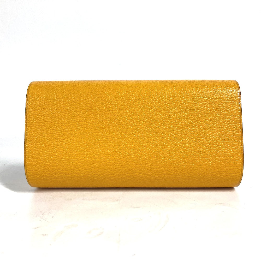 HERMES Notepad leather yellow notebook stationery Roll Note Caillou Women(Unisex)