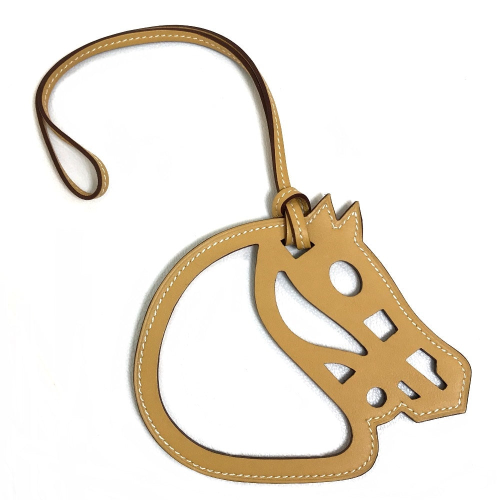 HERMES charm Vaux Swift beige Petit Ash Paddock Cheval unisex(Unisex)