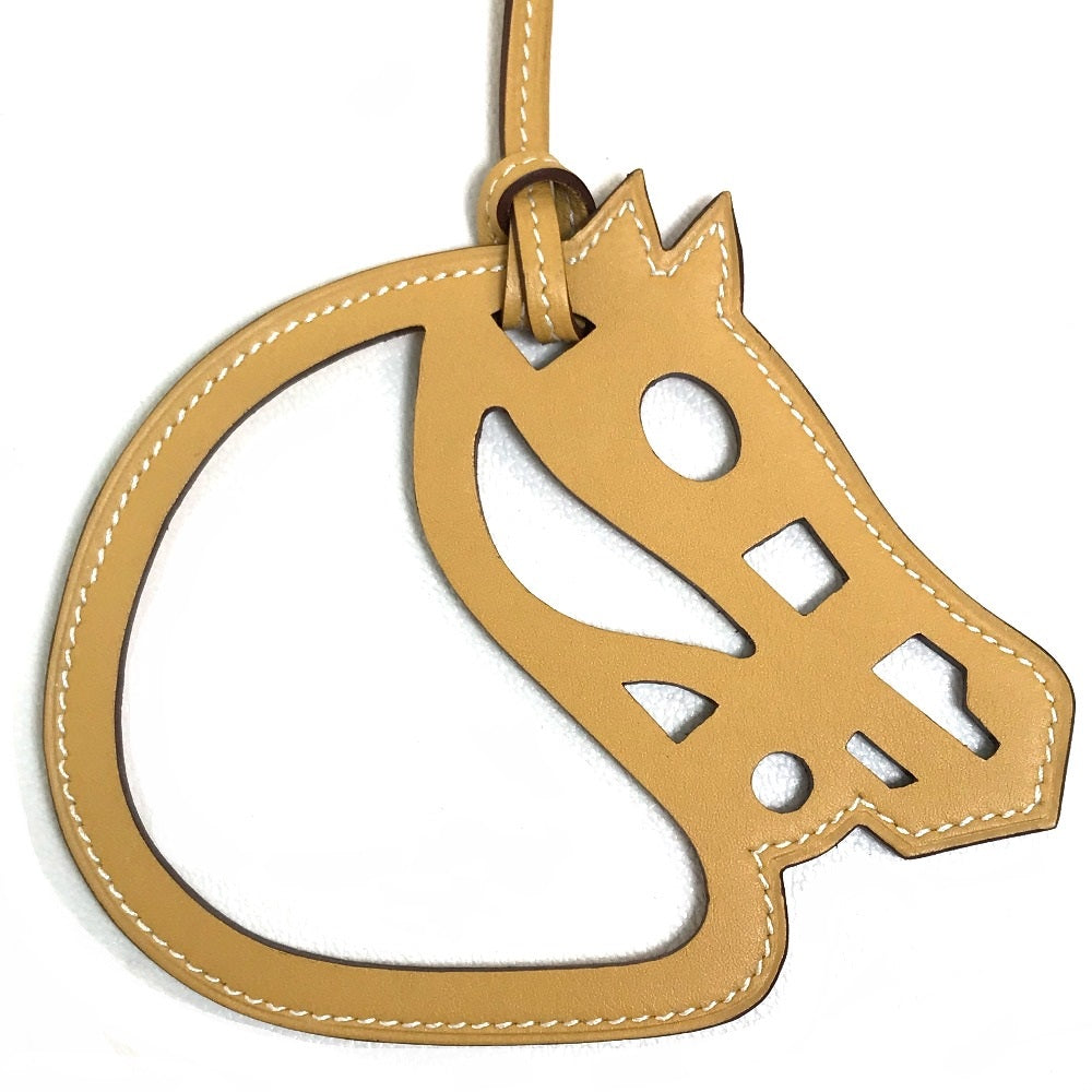 HERMES charm Vaux Swift beige Petit Ash Paddock Cheval unisex(Unisex)