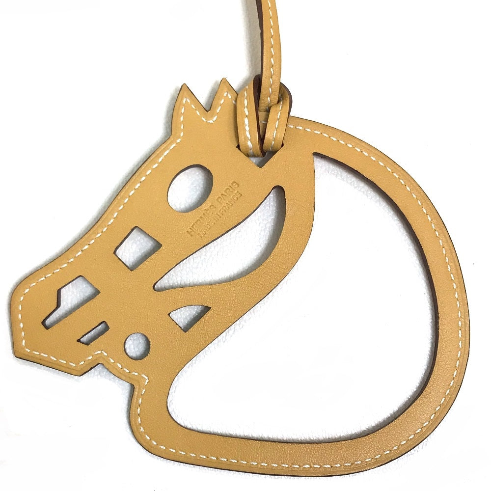 HERMES charm Vaux Swift beige Petit Ash Paddock Cheval unisex(Unisex)