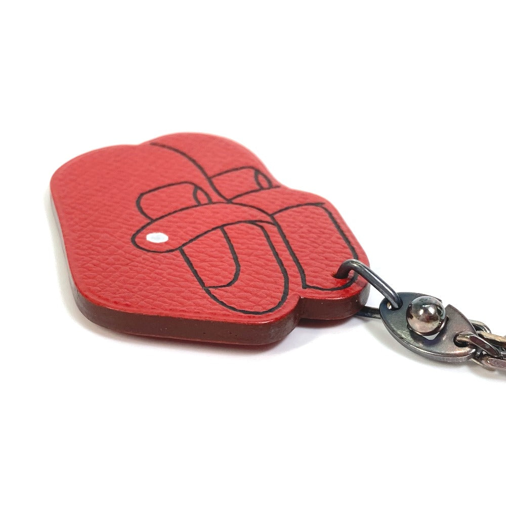 HERMES key ring Epsom Red 2007 Yokohama Takashimaya Limited red shoes shoes Women