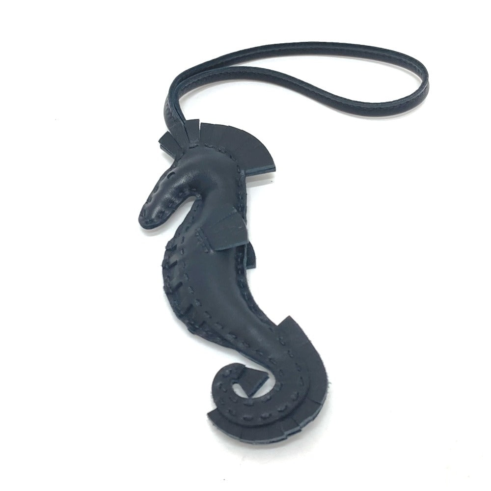 HERMES charm , anion black Bag charm ipo seahorse Women