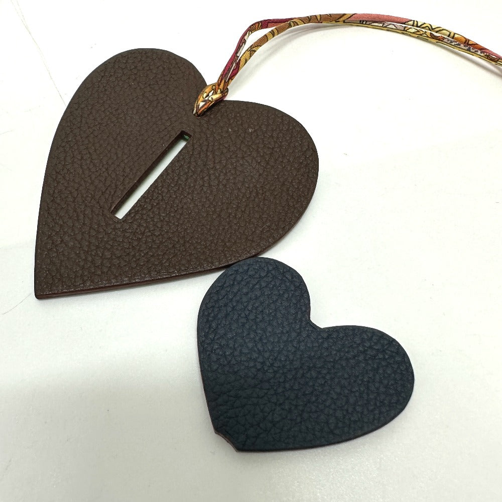 HERMES charm Epsom multicolor Petite Ash W Heart Women