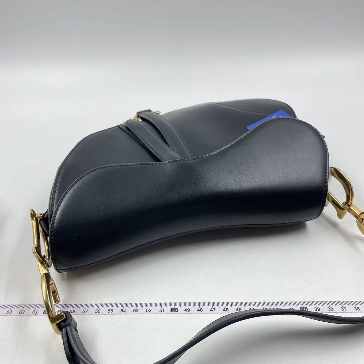 Dior Saddle Medium leather Black Smooth Leather