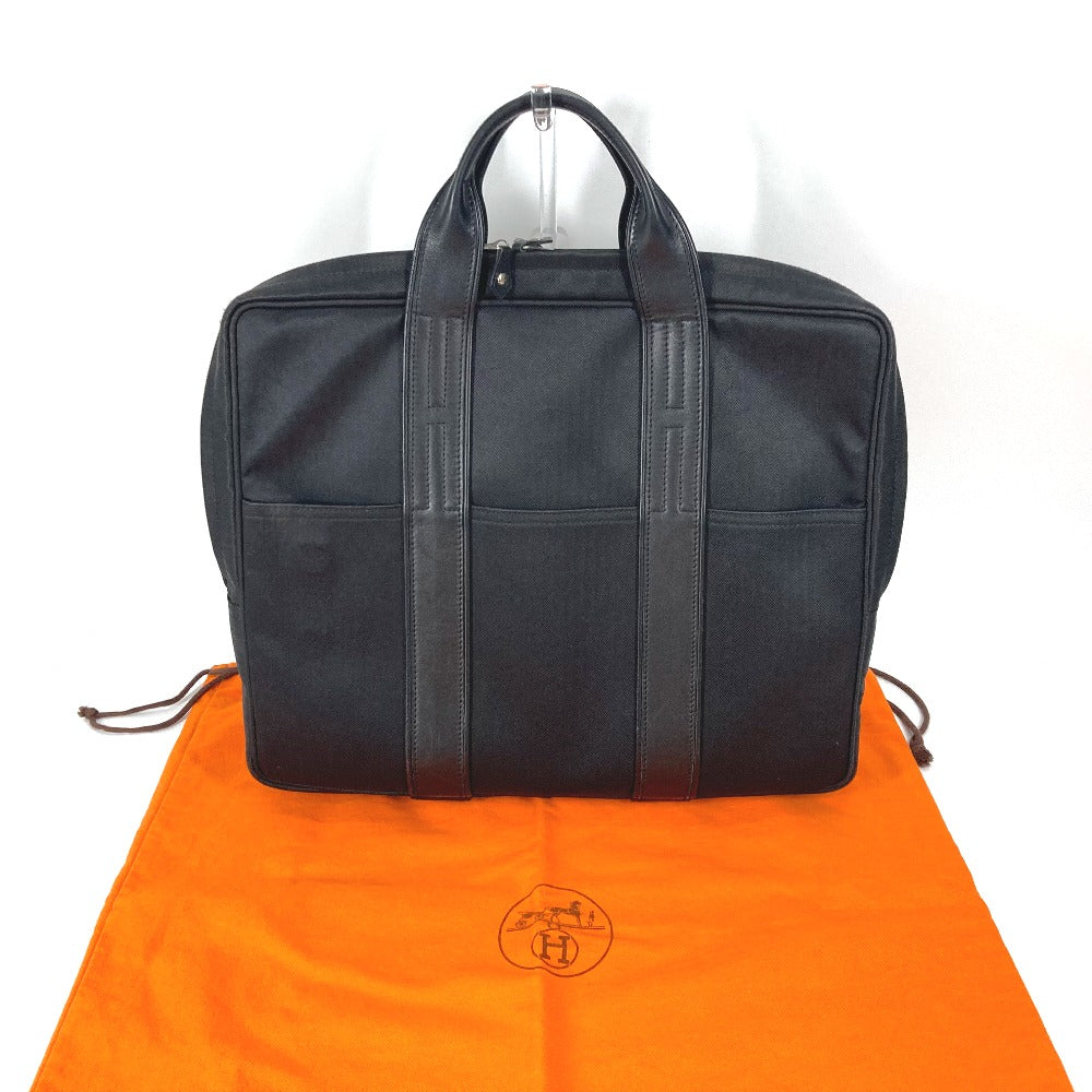 HERMES Business bag Nylon black 2WAY Acapulco Odinatur