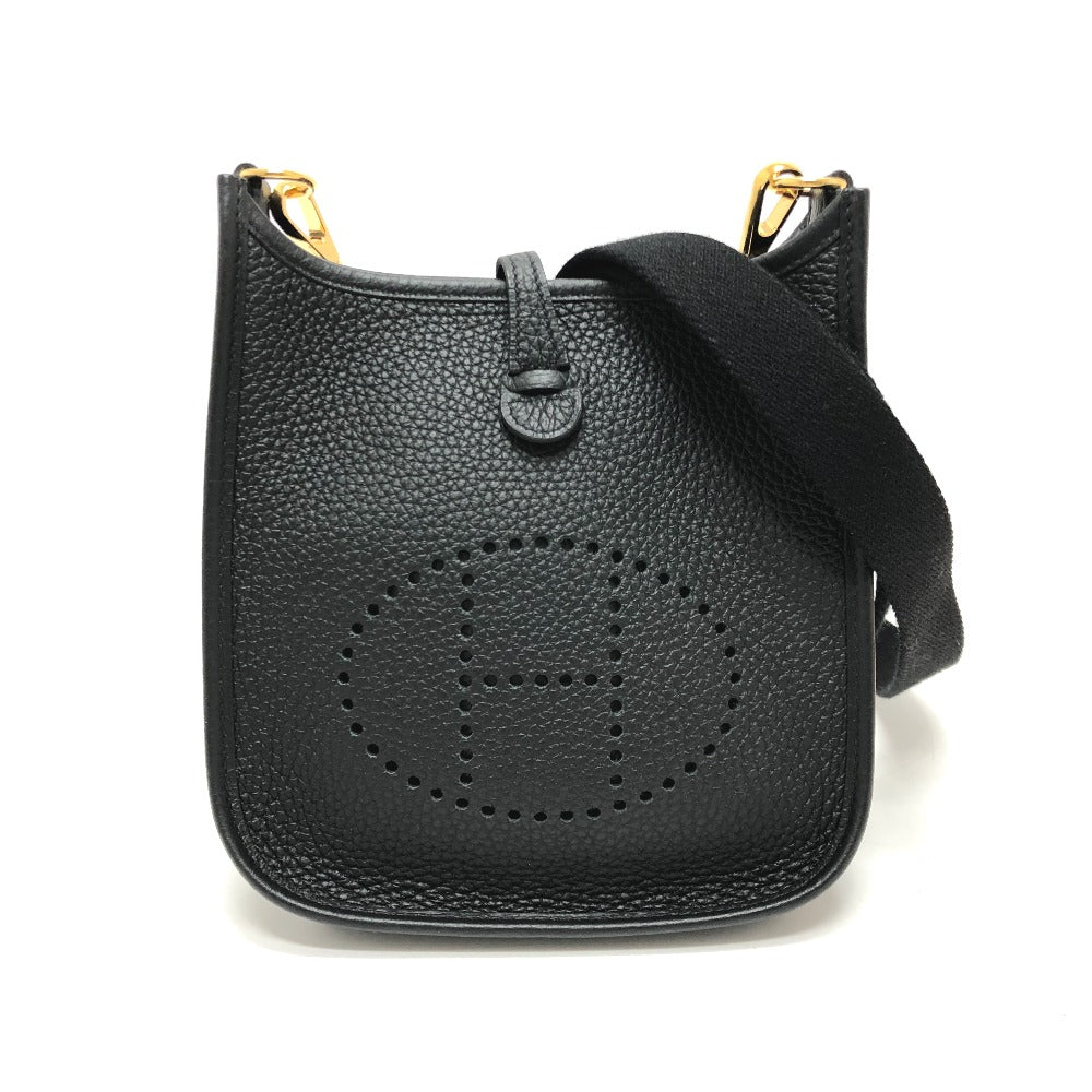 HERMES Shoulder Bag H069426CK Taurillon Clemence black Evelyn TPM Amazone