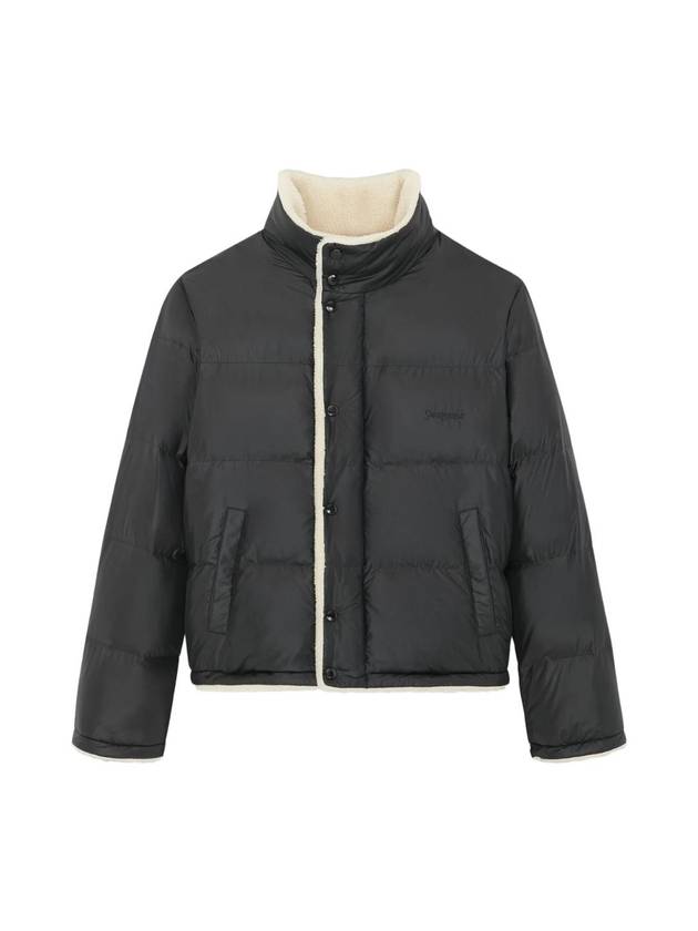 Luxury Saint Laurent Trending 2025 Shearling Lining Nylon Down Puffer Jacket Black