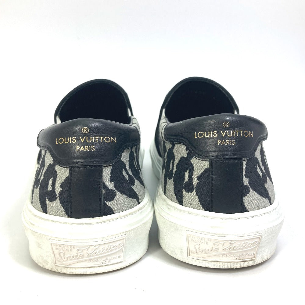 LOUIS VUITTON Slip-on Canvas, Canvas gray NBA collaboration Trocadero Sneakers Slip-on mens 6